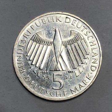 5 Marks 1973 Εθνική Συνέλευση της Φρανκφούρτης Γερμανία 2