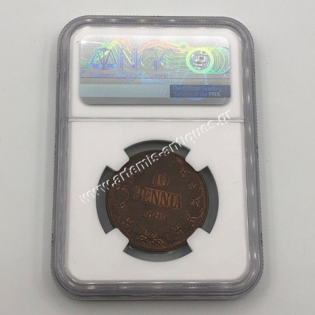 10 Pennia 1895 NGC MS 64 BN Φινλανδία