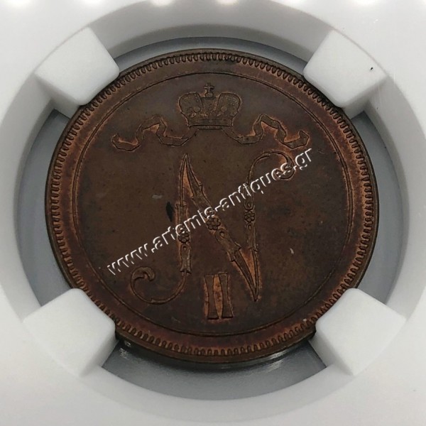 10 Pennia 1895 NGC MS 64 BN Φινλανδία