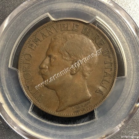 10 Centesimi 1911-R Vittorio Emanuele III PCGS AU55 Ιταλία