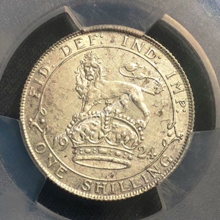 1 Shilling 1924 George V S-4023A PCGS Genuine Cleaned-AU Detail Μεγάλη Βρετανία