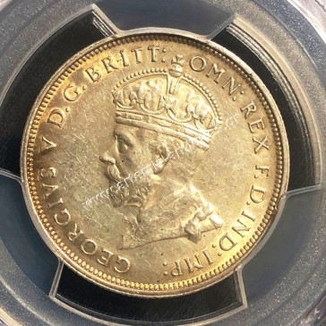 1 Florin 1927 (m) George V Canberra PCGS Genuine Cleaned - AU Detail Australia