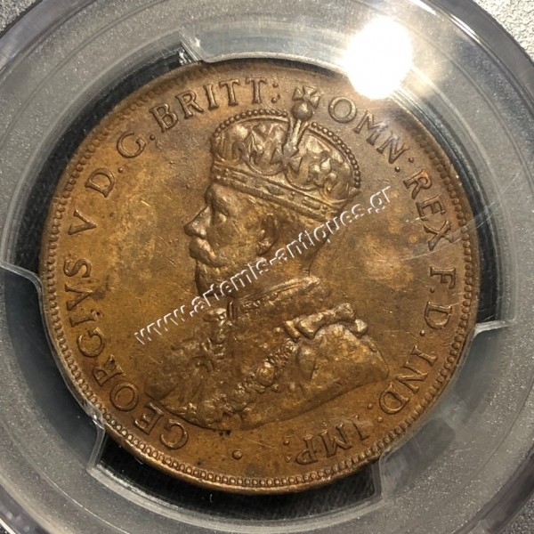 1 Penny (D) 1925 George V PCGS AU55 Αυστραλία