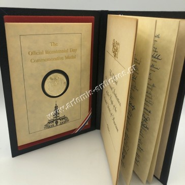 The Official Bicentennial Day Commemorative Silver Medal 1976 U.S.A