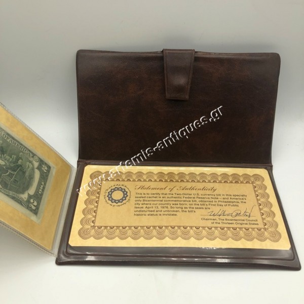 2 Dollar Bicentennial Commemorative Bill 1976