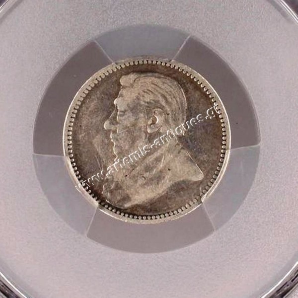 6 Pence 1892 PCGS F15 Νότιος Αφρική