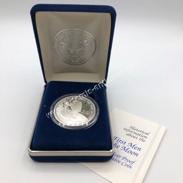 50 Dollars 1989 1oz Proof  First Man on the Moon Marshall Islands