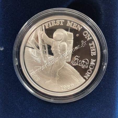 50 Δολάρια 1989 1oz Proof Πρώτος Άνθρωπος στο Φεγγάρι Νήσοι Μάρσαλ