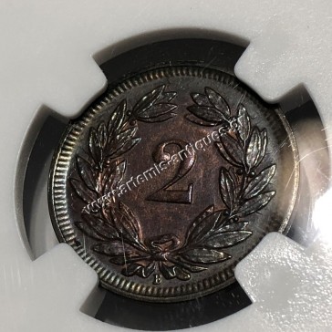 2 Rappen 1900 B NGC MS 64 BN Switzerland 2