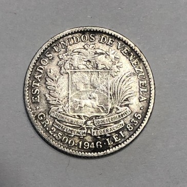 1/2 Bolivar 1946 Βενεζουέλα 2