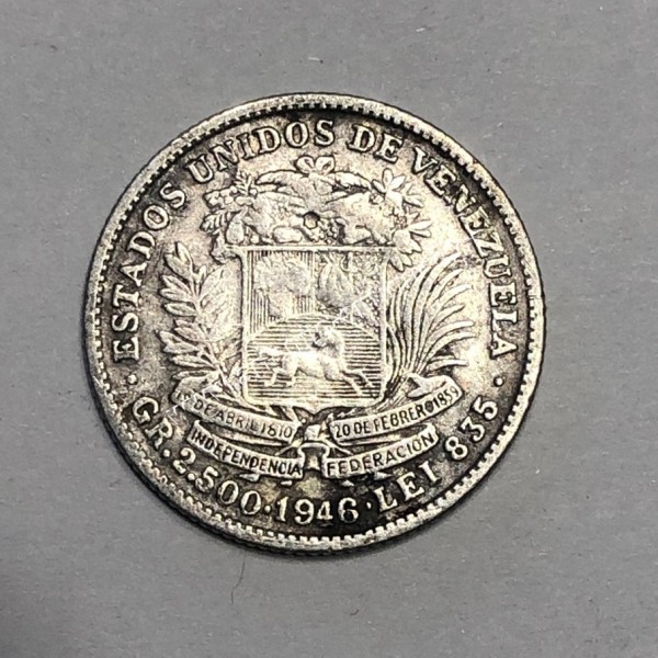1/2 Bolivar 1946 Βενεζουέλα