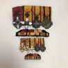 Bar of 4 Medals and Miniature Medals with their Ribbon Bars