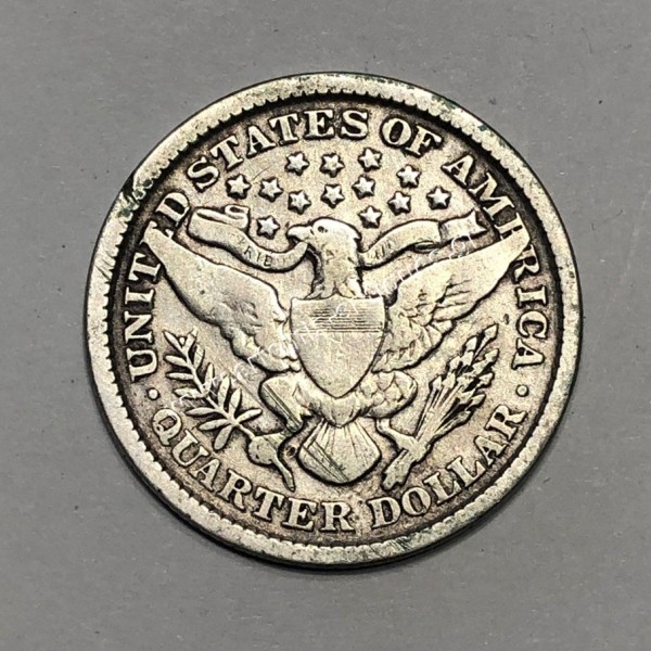 1/4 Dollar 1897 Barber Quarter