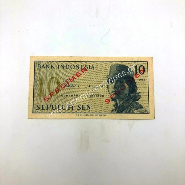 10 Sen 1964 Specimen Ινδονησία