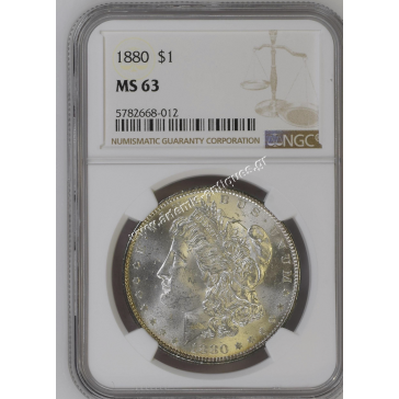 1 Dollar 1880 NGC MS 63 Morgan