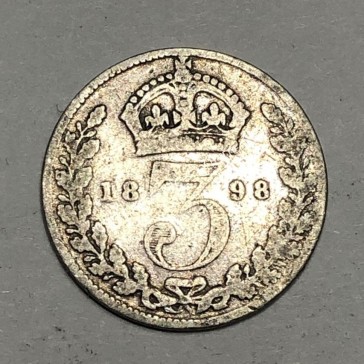 3 Pence 1898 Victoria Ηνωμένο Βασίλειο 2