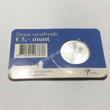 5 Euro 2010 Beatrix Waterland Νόμισμα Κάρτα Ολλανδία