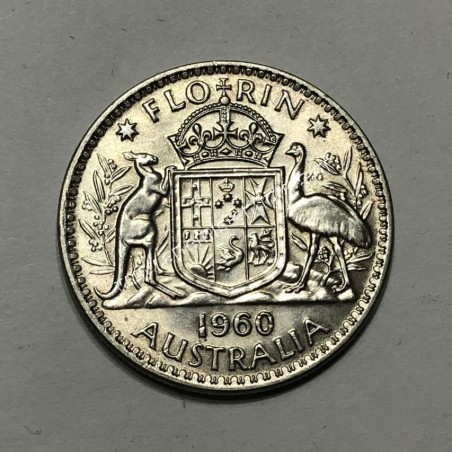 1 Florin 1960 Elizabeth II UNC Australia