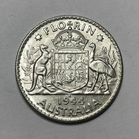1 Florin 1944 S George VI UNC Australia