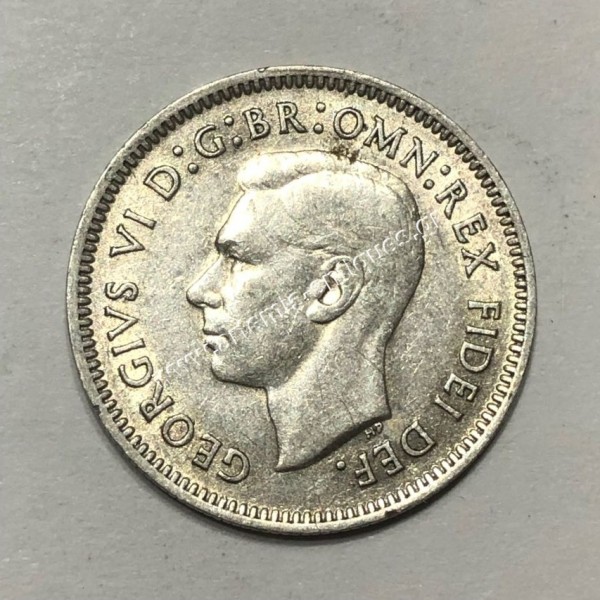 6 Pence 1951 PL George VI Αυστραλία