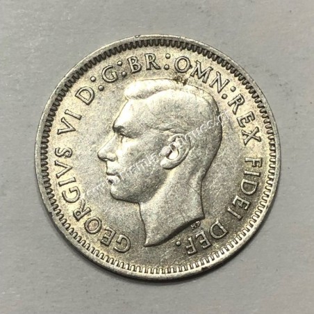6 Pence 1951 PL George VI Αυστραλία