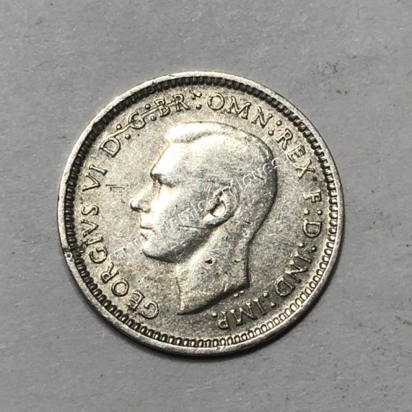 3 Pence 1942 D George VI Australia