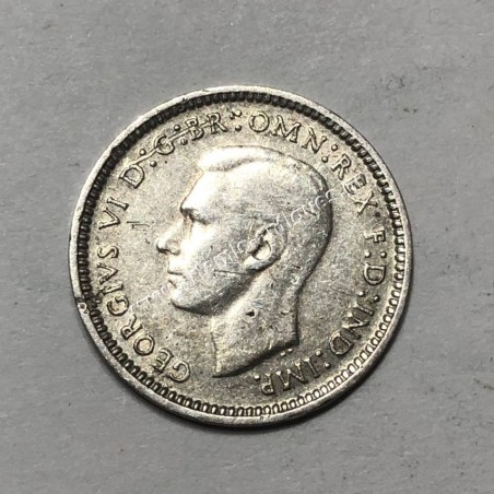 3 Pence 1942 D George VI Australia