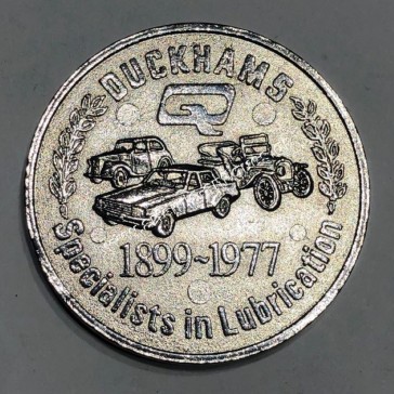 Duckhams Cars Specialists in Lubrication 1899-1977 The Queens Silver Jubilee Token United Kingdom 2