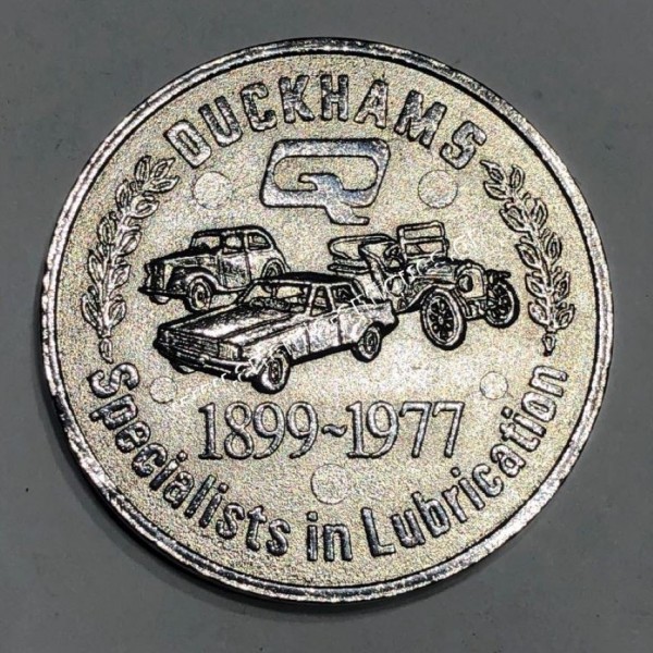 Duckhams Cars Specialists in Lubrication 1899-1977 The Queens Silver Jubilee Μάρκα Ηνωμένο Βασίλειο