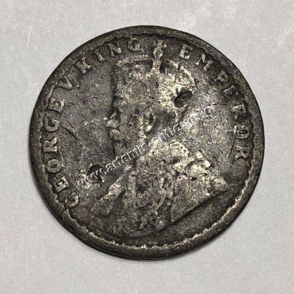 1/4 Rupee 1916 George V Ινδία - Βρετανία Κίβδηλο της Εποχής
