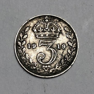 3 Pence 1919 George V Ηνωμένο Βασίλειο 2