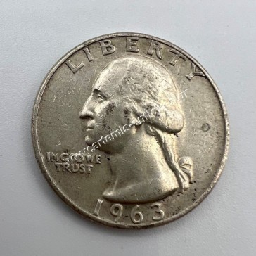 25 Cents 1963 D AU-UNC  Washington Quarter