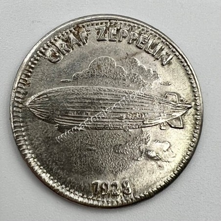 Graf Zeppelin 1928 Man in Flight Shell Token 1969 France