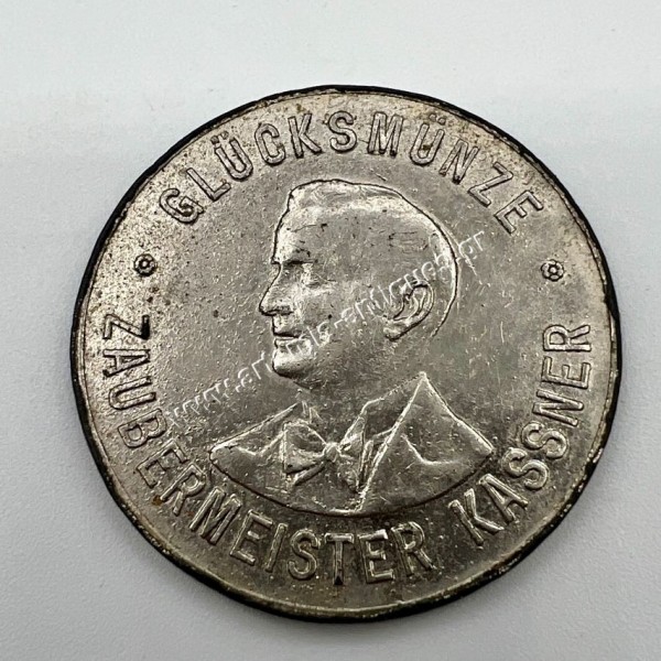 Magician Kassner Makes an Elephant Disappear Lucky Token Germany
