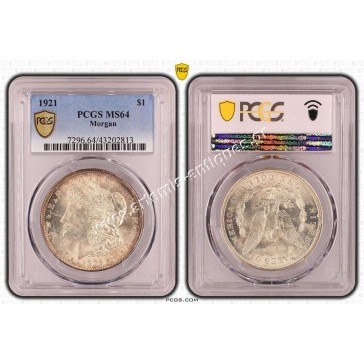 1 Dollar 1921 PCGS MS64 Morgan