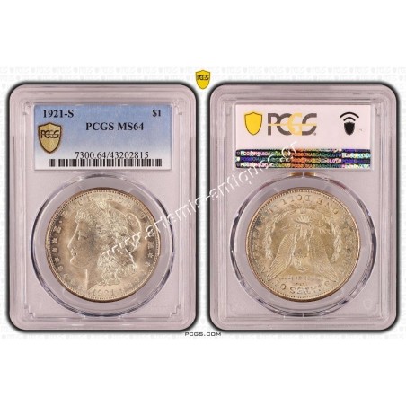 1 Dollar 1921 S PCGS MS64 Morgan