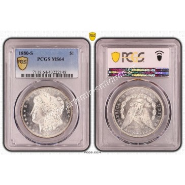 1 Dollar 1880 S PCGS MS64 Morgan