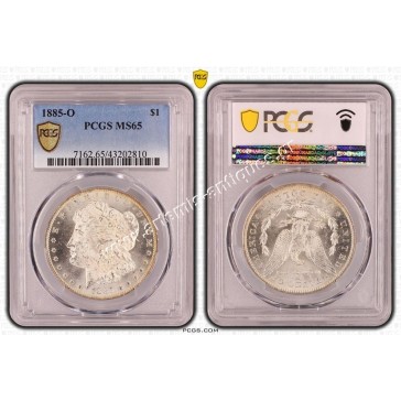 1 Dollar 1885 O PCGS MS65 Morgan