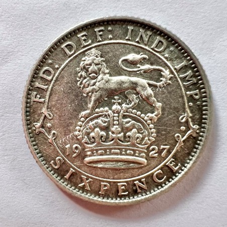 6 Pence 1927 AU-UNC George V United Kingdom