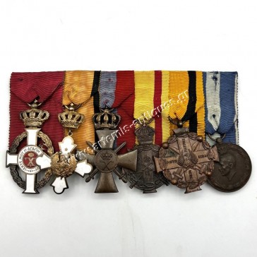 Greek Bar of 6 Medals WW2