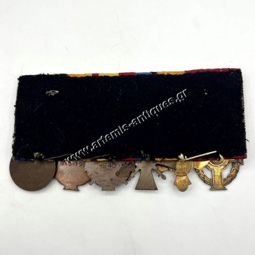 Greek Bar of 6 Medals WW2 2