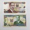 10 Shillings 1989 and 50 Shillings 1999 Kenya