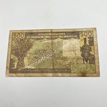 500 Francs 1988 P-106AI West Africa 2