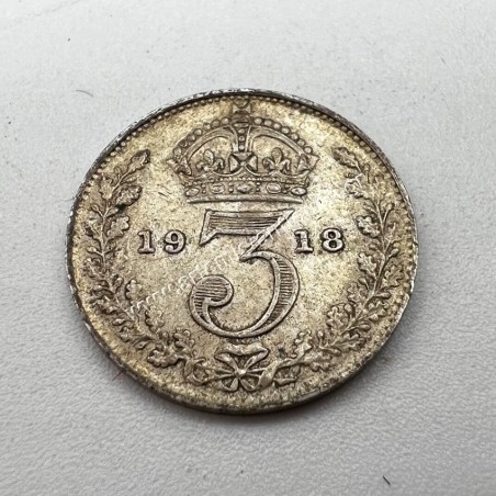 3 Pence 1918 George V Ηνωμένο Βασίλειο