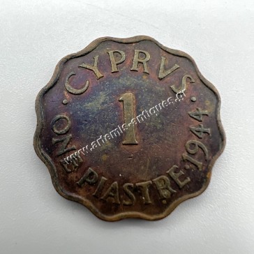 1 Piastre 1944 George VI UNC Cyprus 2