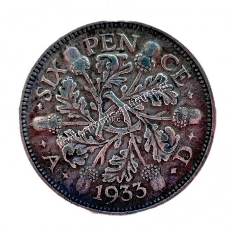 6 Pence 1933 George V Ηνωμένο Βασίλειο