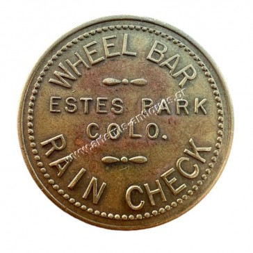Estes Park Colorado Wheel Bar Rain Check 50 Cents Μάρκα 2