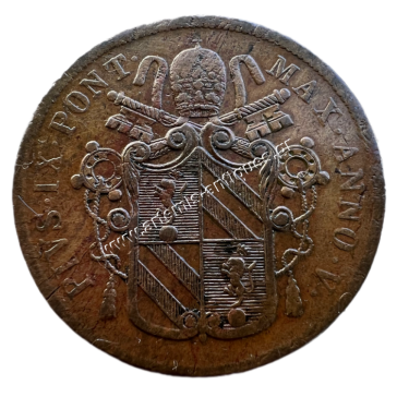 5 Baiocchi 1851 R V Papal States