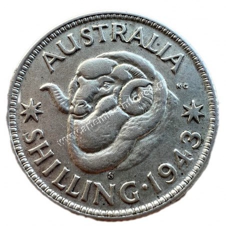 1 Shilling 1943 S George VI Αυστραλία