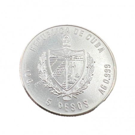 5 Pesos 1983 Proof Κουβανέζικος Σιδηρόδρομος